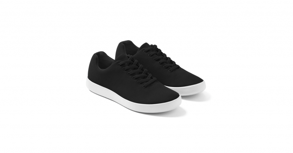 The atom sneakers are designed with laces that help provide extra grip on the feet.